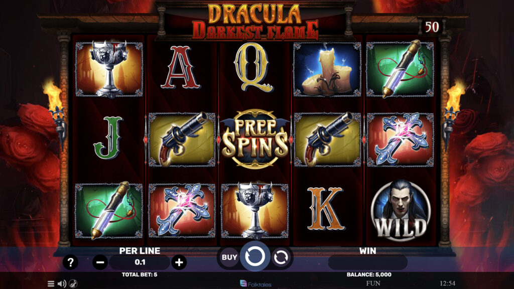 Volna casino     Dracula  Darkest Flame  Spinomenal